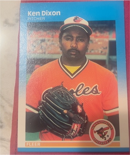 1987 Fleer #468 Ken Dixon — front