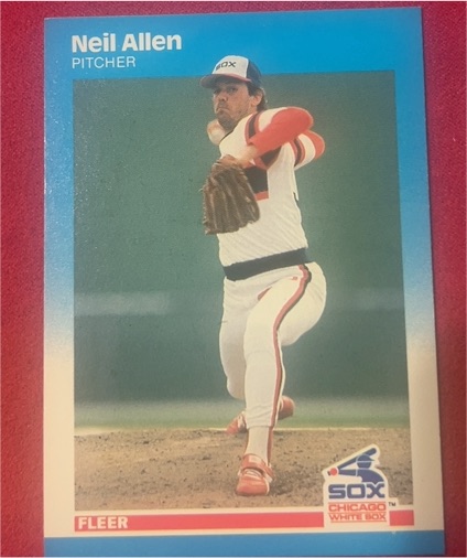 1987 Fleer #484 Neil Allen — front