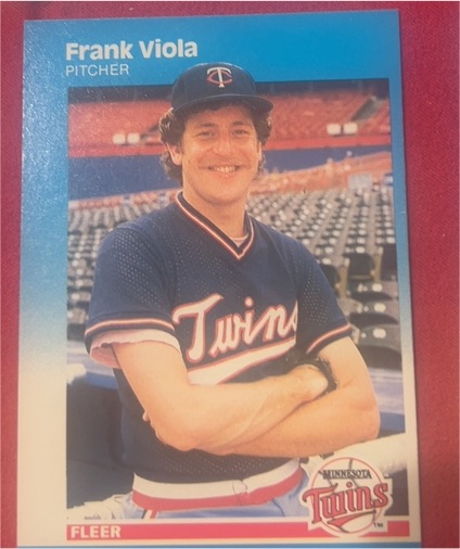1987 Fleer #554 Frank Viola — front
