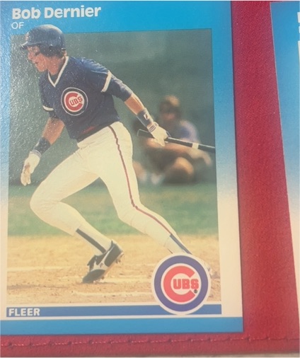 1987 Fleer #559 Bob Dernier — front