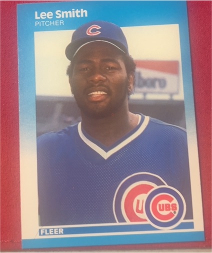 1987 Fleer #574 Lee Smith — front