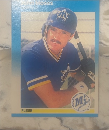 1987 Fleer #592 John Moses — front