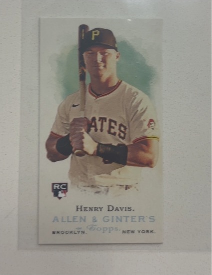 2024 Topps Allen & Ginter #RD-7 Henry Davis Mini Rookie Design — front