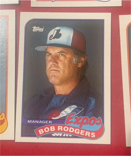 1989 Topps #474 Bob Rodgers — front