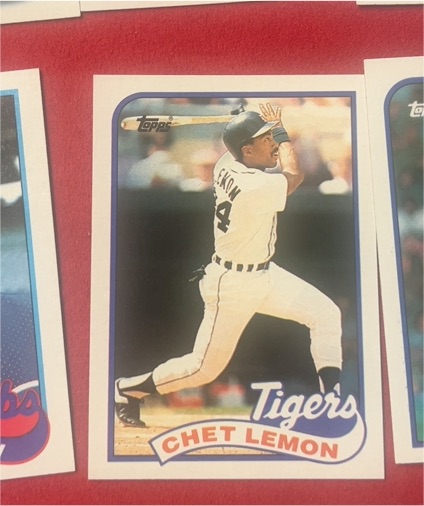 1989 Topps #514 Chet Lemon — front