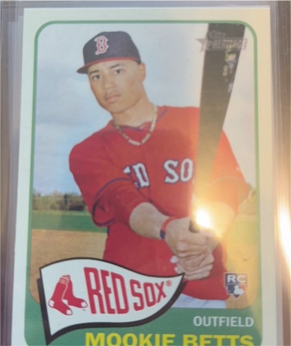 2014 Topps Heritage High Number #H558 Mookie Betts — front
