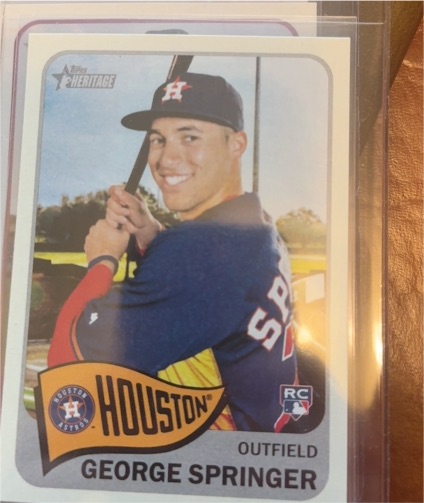 2014 Topps Heritage High Number #H557 George Springer — front