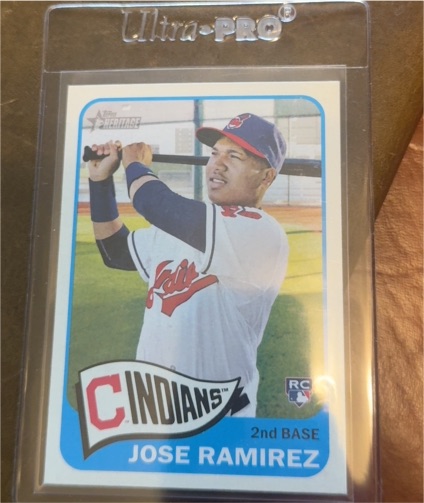 2014 Topps Heritage High Number #H590 Jose Ramirez — front