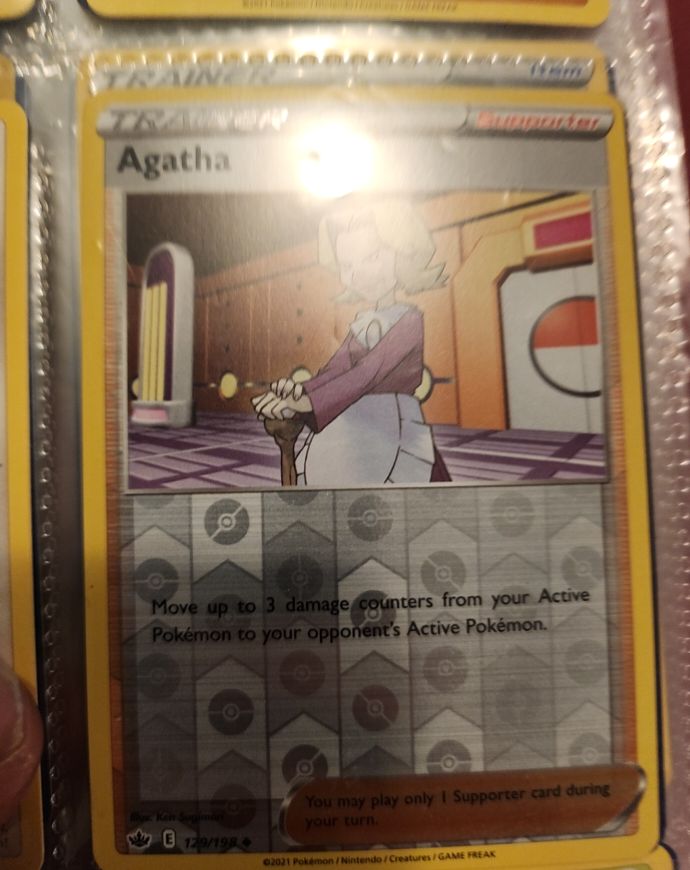 2021 Pokemon Chilling Reign #129 Agatha — front
