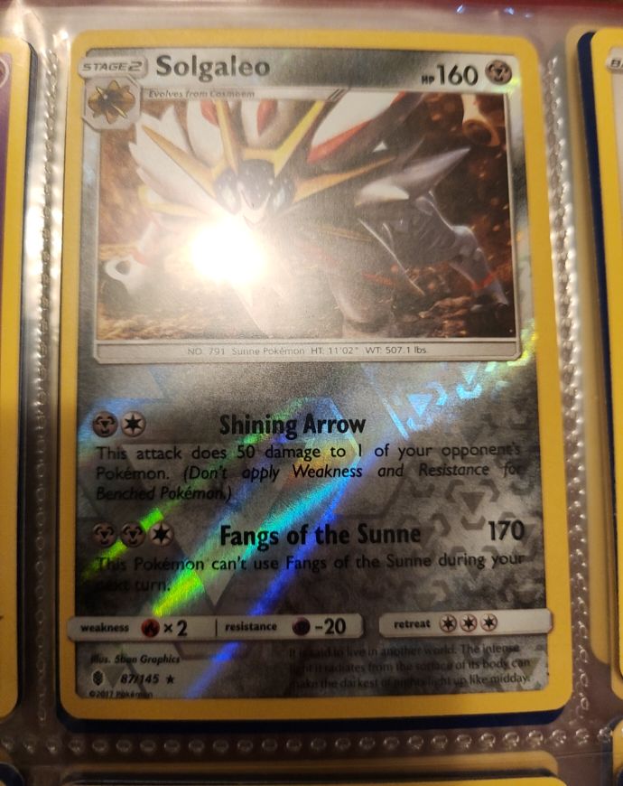 2017 Pokémon Guardians Rising #87 Solgaleo — front