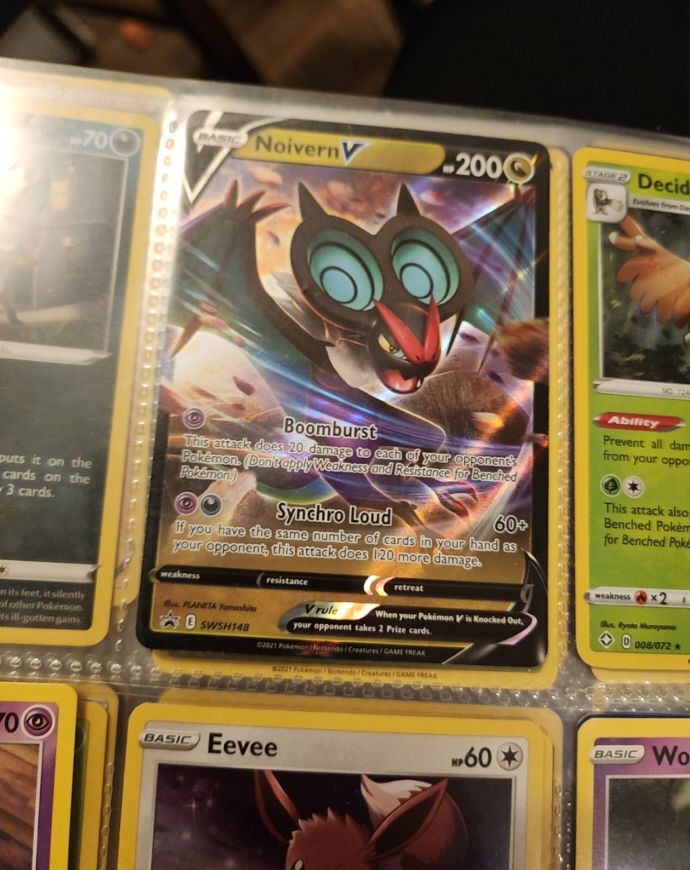 2021 Pokémon TCG Sword & Shield #SWSH148 Noivern V — front