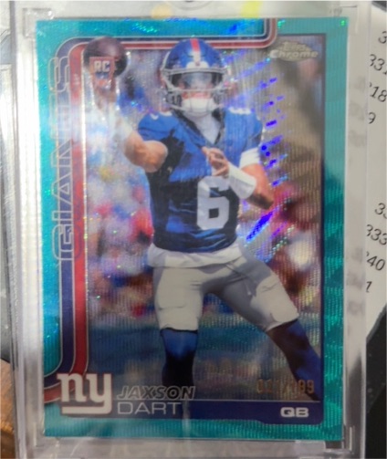 2025 Topps Chrome #306 Jaxson Dart — front