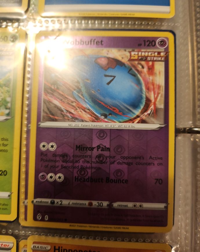 2021 Pokémon Evolving Skies #066/203 Wobbuffet — front