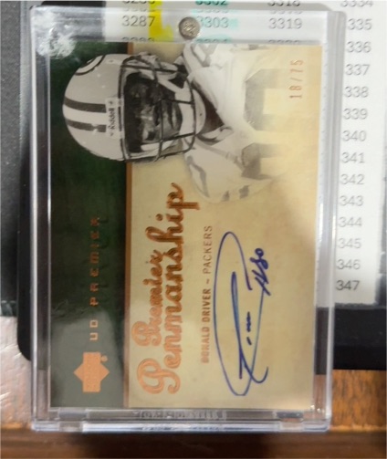 2007 Upper Deck Premier Penmanship #PP-RD Ronald Driver — front