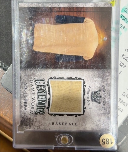 2022 Sportkings Volume 3 Legends Game Worn Materials #LSM-33 Yogi Berra — front