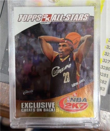 2006-07 Topps NBA 2K7 All-Stars #4 LeBron James — front