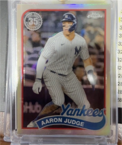 2024 Topps Chrome 1989 Topps Baseball #89CB-2 Aaron Judge — front
