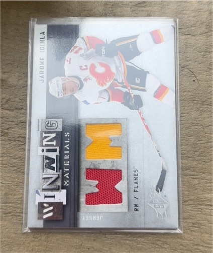 2007-08 Upper Deck SPx Winning Materials #WM-JI Jarome Iginla — front