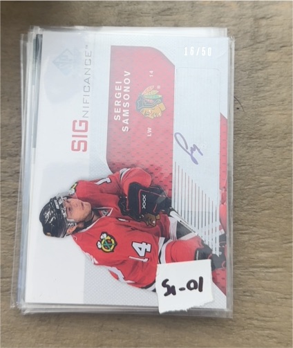 2013 SP Authentic #14 Sergei Samsonov — front