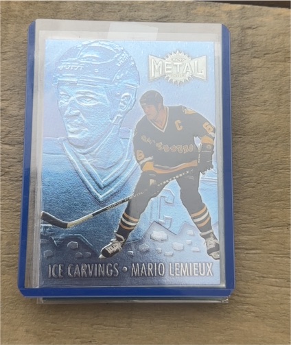 1996-97 Fleer Metal Universe #128 Mario Lemieux — front