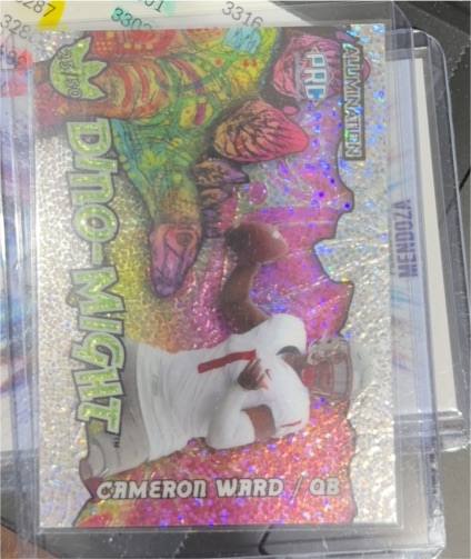 2023 Wild Card Alumination #AD-CE Cameron Ward Dino-Might PRC Rookie — front