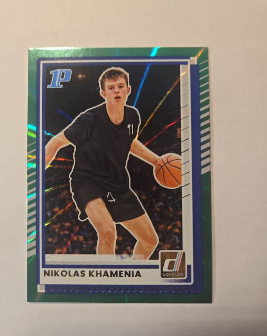 2025 Donruss Basketball #109 Nikolas Khamenia — front
