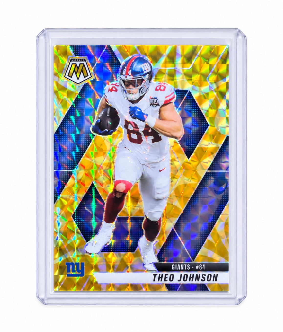 2025 Panini Mosaic #217 Theo Johnson — front