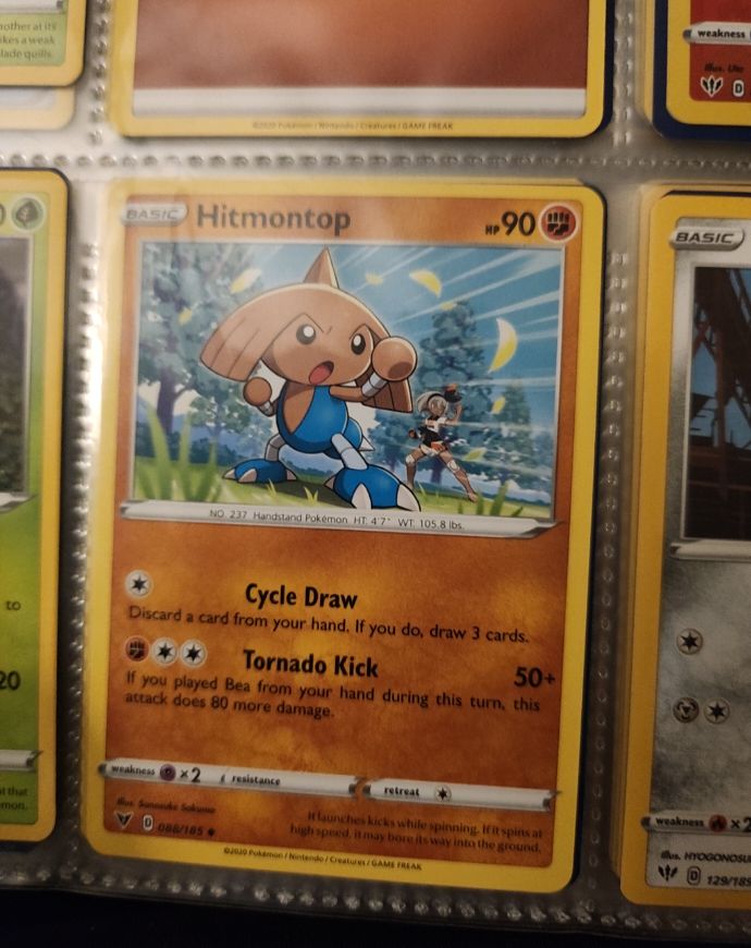 2020 Pokemon Sword & Shield Vivid Voltage #088 Hitmontop — front