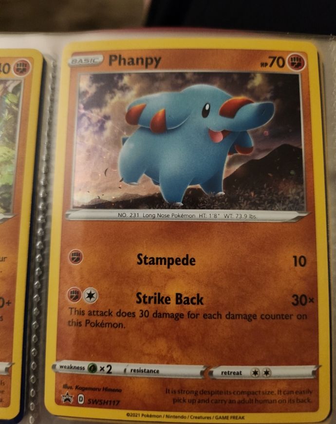 2021 Pokémon SWSH117 Phanpy — front