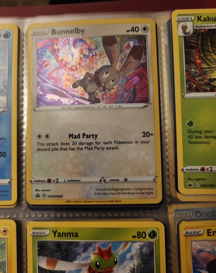 2021 Pokémon Sword & Shield #SWSH082 Bunnelby — front