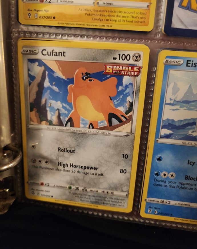 2021 Pokémon #192 Cufant — front