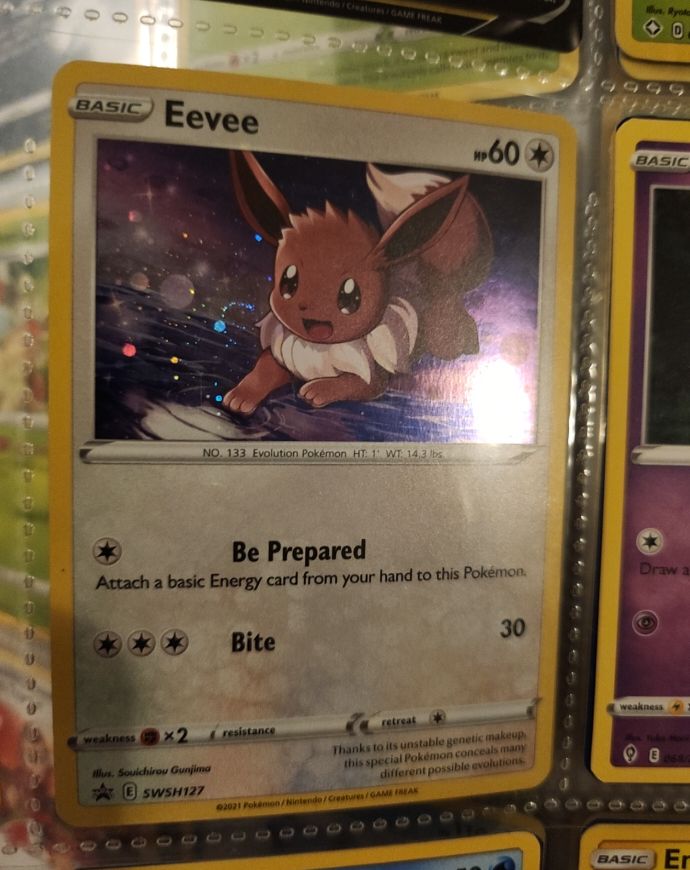 2021 Pokémon SWSH127 Eevee Sword & Shield Promo — front