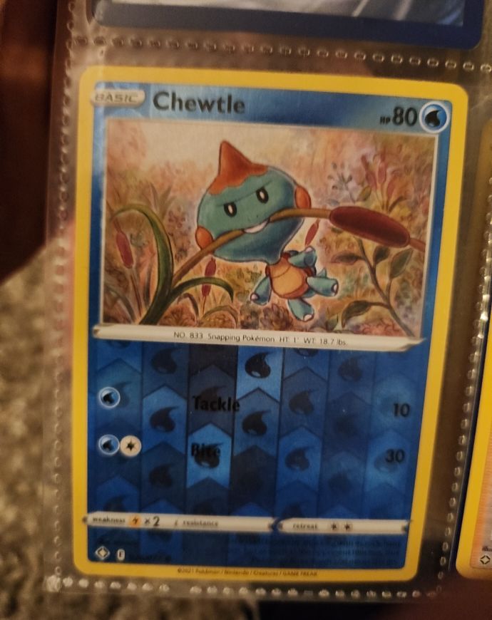 2021 Pokémon #026 Chewtle — front