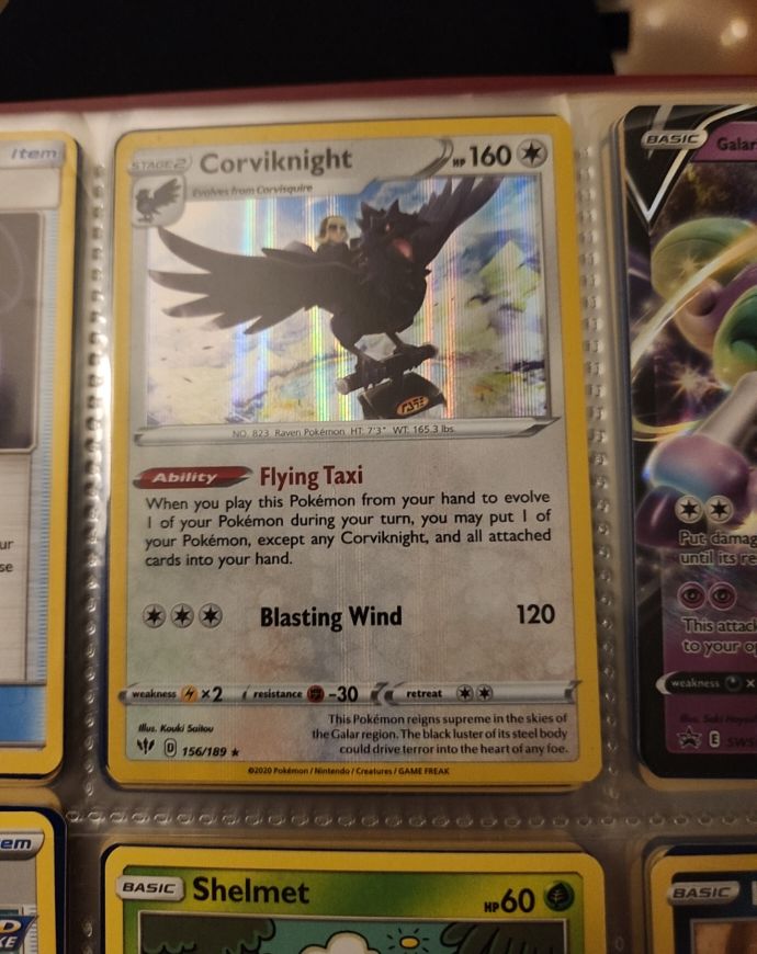 2020 Pokémon #156 Corviknight — front