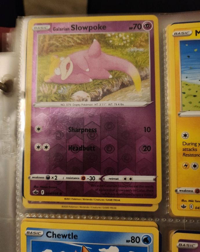 2021 Pokémon #054/198 Galarian Slowpoke — front