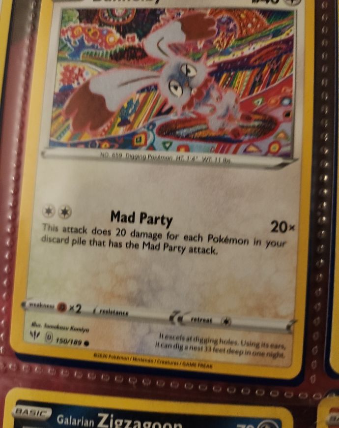 2020 Pokémon #150 Digging Pokémon — front