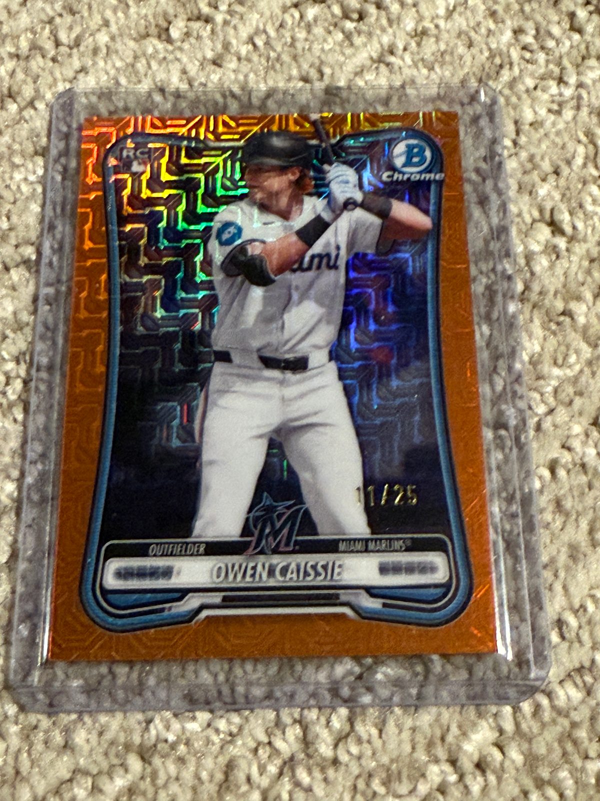 2026 Bowman Chrome #62 Owen Caissie — front