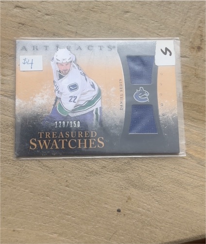 2010-11 Upper Deck Artifacts Treasured Swatches #TS-DS Daniel Sedin — front