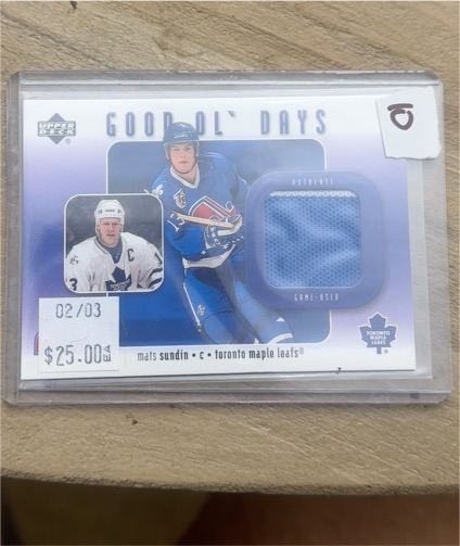 2002-03 Upper Deck Good Ol' Days #GO-MS Mats Sundin — front