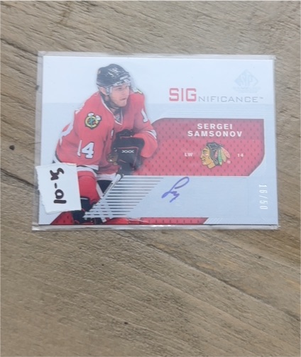 2006-07 Upper Deck SP Game Used Edition SIGnificance #SE Sergei Samsonov — front