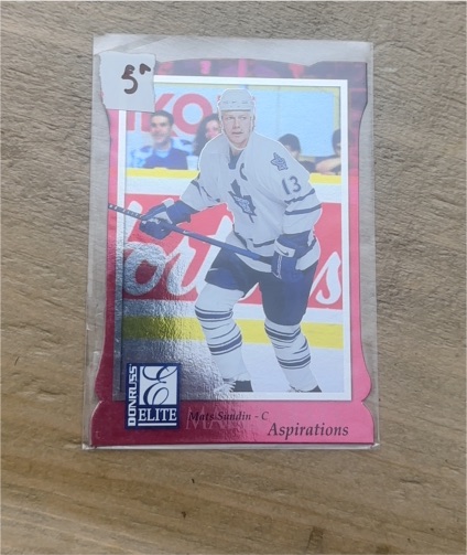 1997-98 Donruss Elite #58 Mats Sundin Aspirations Die-Cut — front
