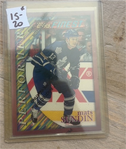 1995-96 Topps Finest #177 Mats Sundin — front