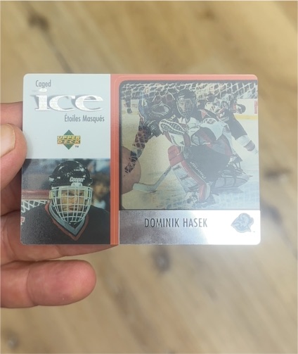 1997-98 Upper Deck McDonald's Ice #26 Dominik Hasek — front