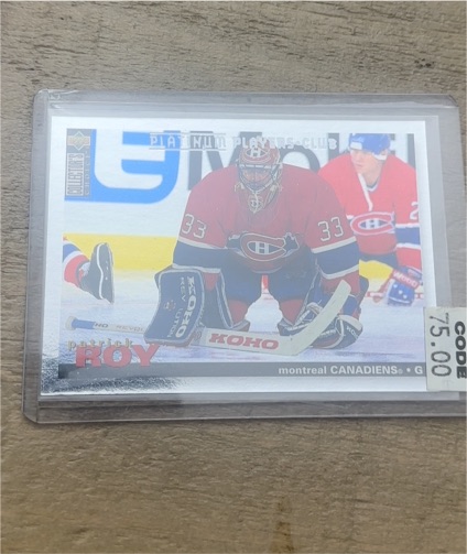 1995-96 Upper Deck Collector's Choice Player's Club #95 Patrick Roy — front