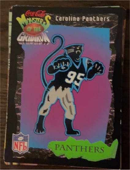 1994 Coca-Cola Monsters of the Gridiron #4 Carolina Panthers — front