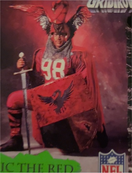 1994 Classic Pro Line Coca-Cola Monsters of the Gridiron #1 Eric Swann — front
