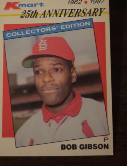 1987 Topps Kmart 25th Anniversary #3 Bob Gibson — front