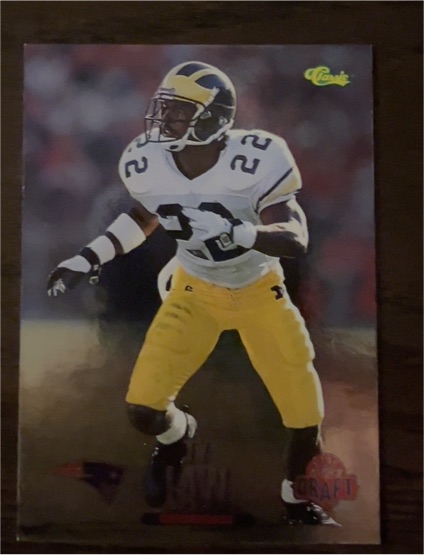 1995 Classic NFL Draft #23 Ty Law Rookie Card — front