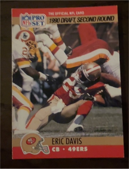 1990 Pro Set #722 Eric Davis — front