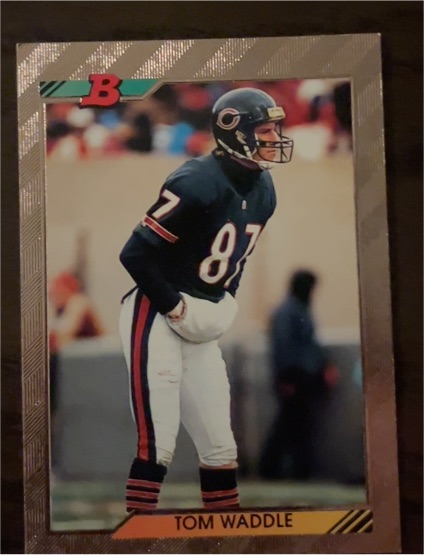 1992 Bowman #313 Tom Waddle — front